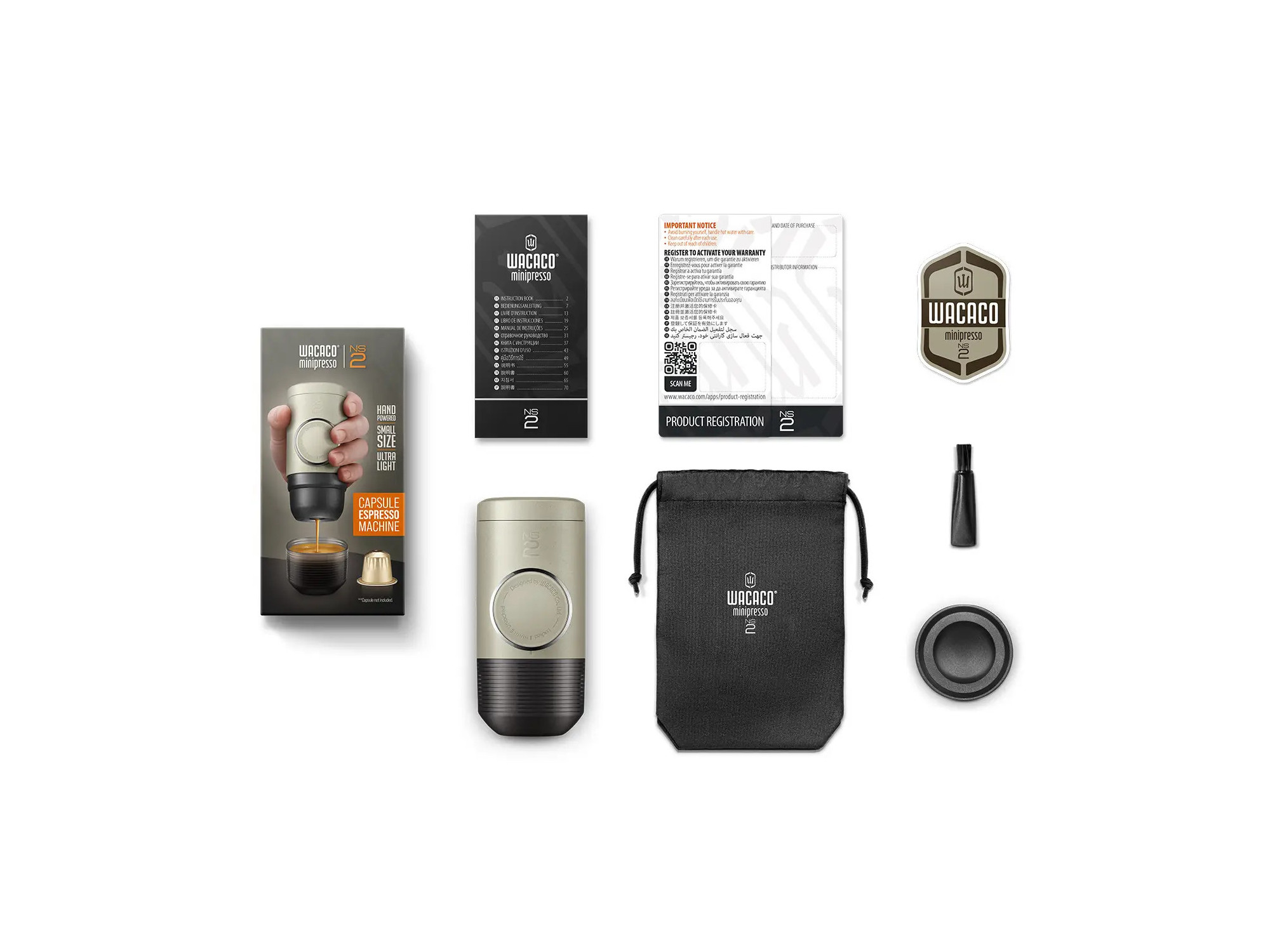 Wacaco Minipresso NS2 | Manual Espresso for Nespresso | SNAILER®