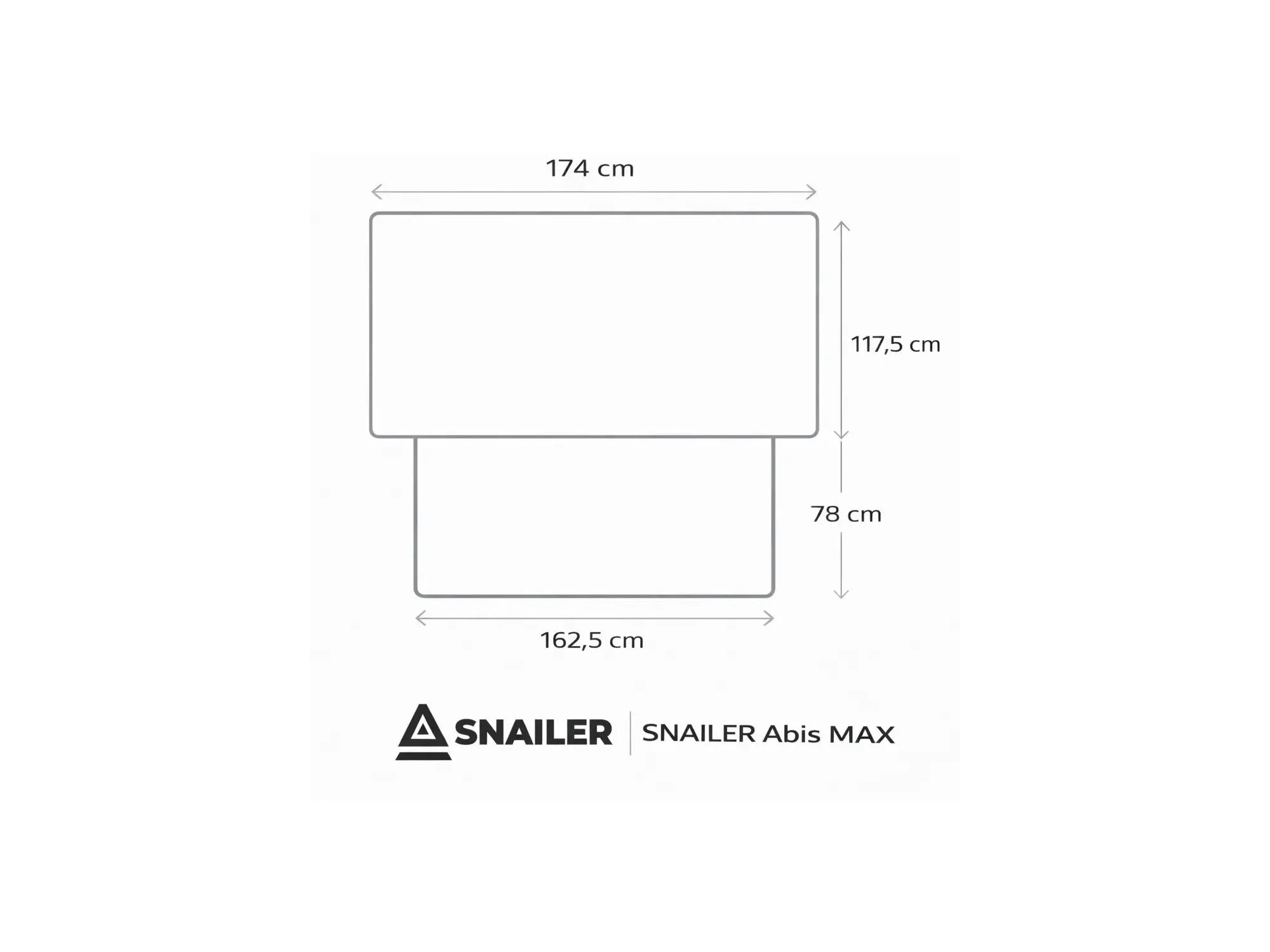 SNAILER® Abis MAX - hardshell side opening rooftop tent