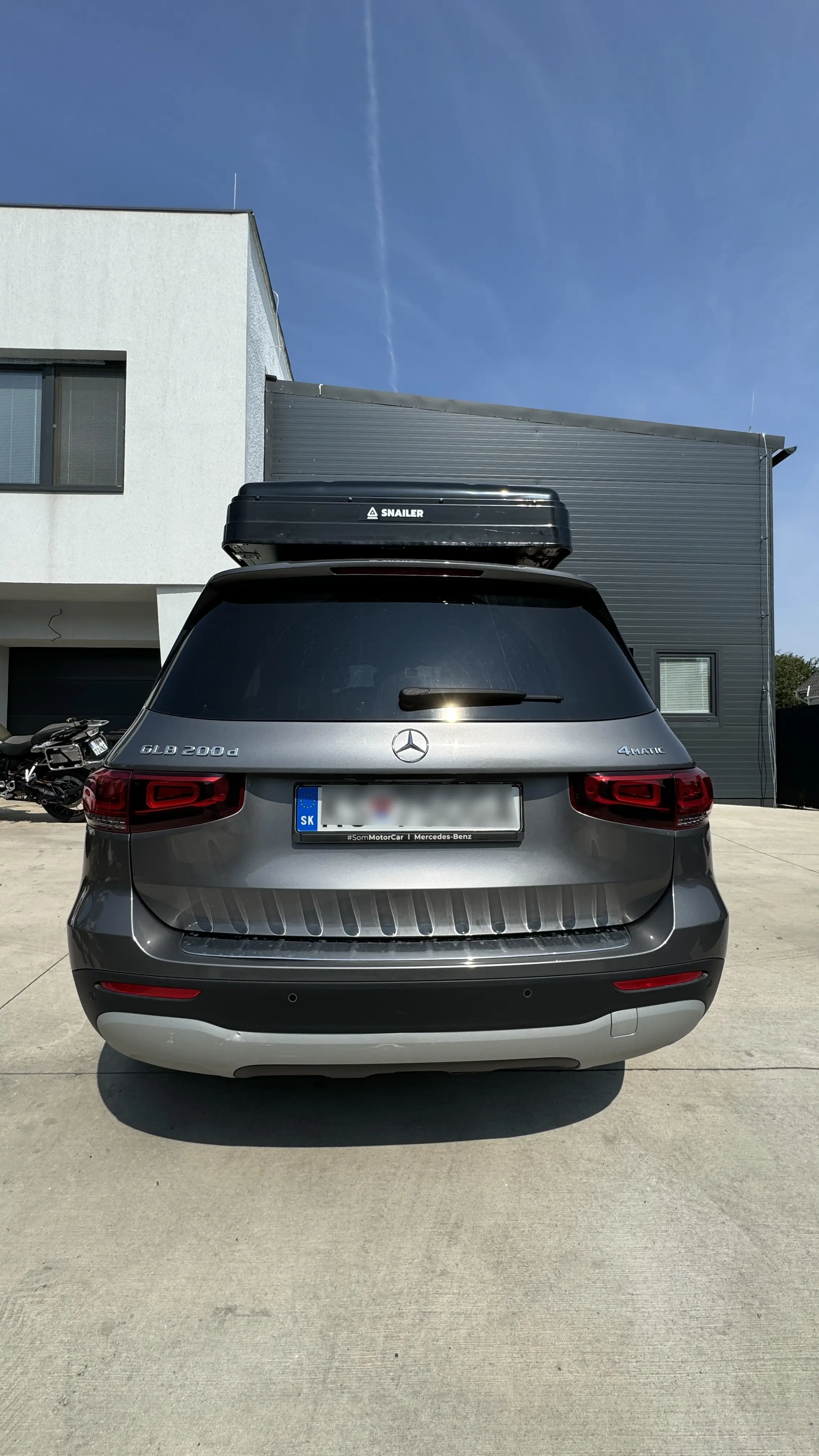 Snailer Abis stresny stan na aute Mercedes Benz GLB - fotografia z galerie zakaznikov z krajiny Slovensko